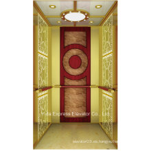 Vvvf Titanio Espejo de Oro Home Elevator